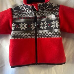 The North Face Festive Red and Black Jacket